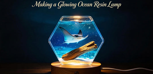 🛠️ How I Made a Magical Deep‑Sea Manta Ray Resin Night Light