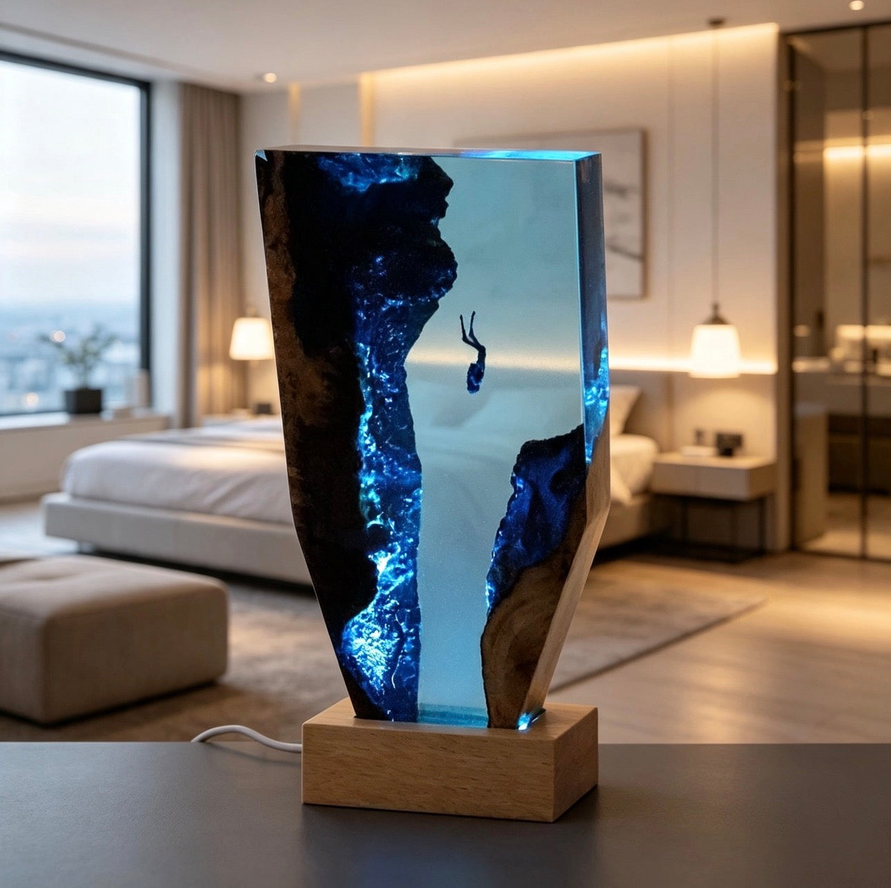 Ocean Cave Diver Tabletop Decoration