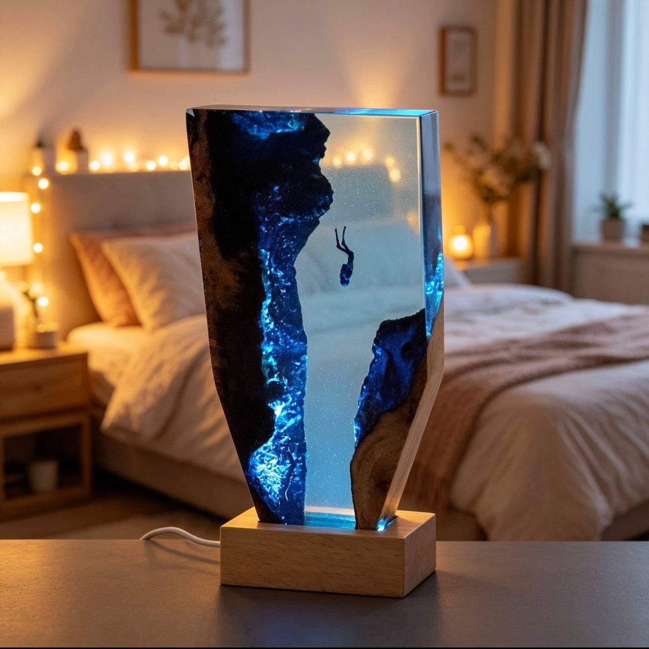 Ocean Cave Diver Tabletop Decoration