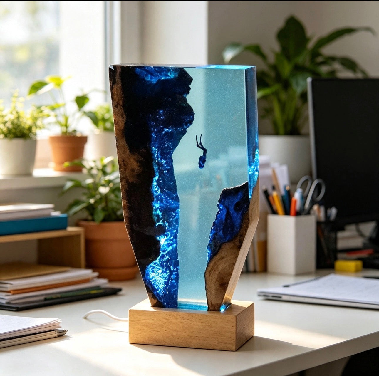 Ocean Cave Diver Tabletop Decoration